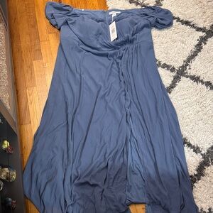 Ever Pretty Blue Off-Shoulder Gown